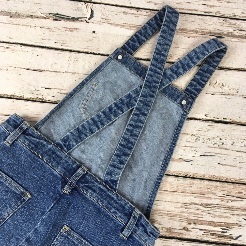 Children’s Place Denim Overalls Shorts Jean Sz 12 - Picture 6 of 10